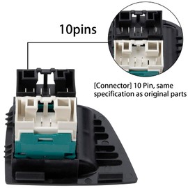 KASturbo Window Regulator Switch Electric Power Window Switch for Fiat Doblo Cargo 2004-2010 735417033 735417033A