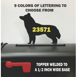 TM CUSTOM FABRICATING SIBERIAN HUSKY MAILBOX TOPPER MB08