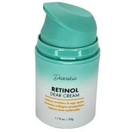 Dearskin- Crema de retinol para rostro, hidratante antienvejecimiento y antiarrugas, 1,7 oz, para día y noche, con ácido hialurónico botánico