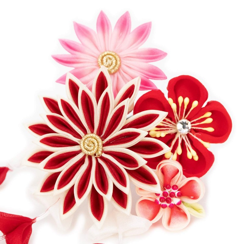 Kyoetsu Hair Ornament, Flowers, For Shichi-Go-San (05)