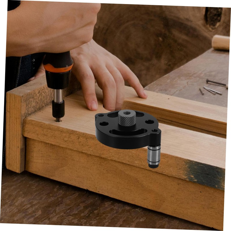 TEHAUX 1 Set Adjustable Drill Center Jig Precision Woodworking Hole