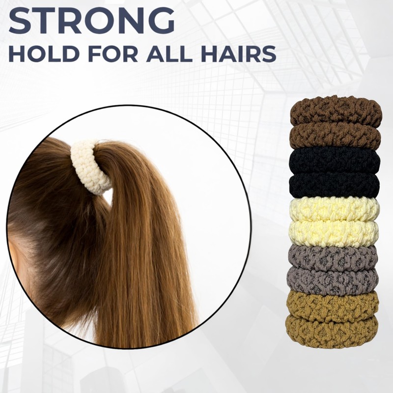 ZUBIV Soft Elastic Hair Scrunchies for Women