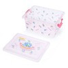 Sanrio 240532 Storage Case with Lid, Small Fresh Punch, Clear