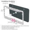 OTOSTAR 2 Pack Bling License Plate Frame with Ribbon Bow,
