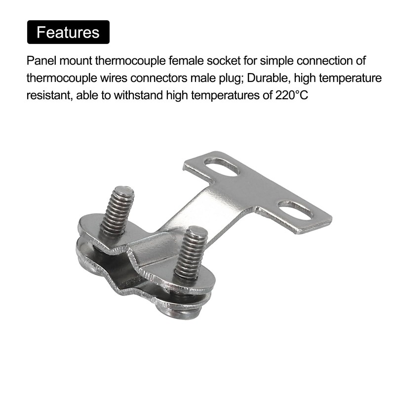 MECCANIXITY 5 Set Thermocouple Plug Fixing Clamps for K Type