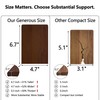 Brosisincorp Walnut Wood Book Ends for Shelves - Hand Polished