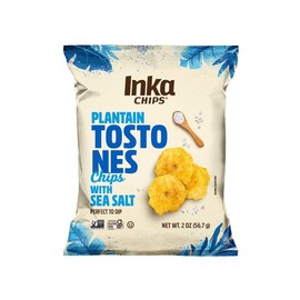 Inka Sea Salt Flavored Tostones Chips, Gluten Free, Non GMO, 4 Ounces (Pack of 3)