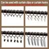 Openable Curtain Rings with Eyelets,1inch Heavy Duty Rustproof Metal Drapery