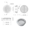 cyclingcolors 10x Ventilation Grille Exhaust Grille Outer Grille Round Total