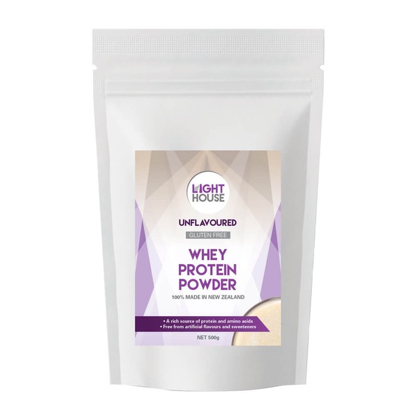 LIGHTHOUSE Whey Protein Powder - Unflavoured - 1Kg