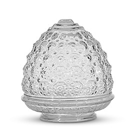 OhLectric OL-41424 Pantalla de cristal de piña de repuesto para luces – Pantalla de cristal fácil de instalar – Pantalla personalizable – Luces colgantes o apliques de pared – Apertura de ajuste de 3-1/4 pulgadas