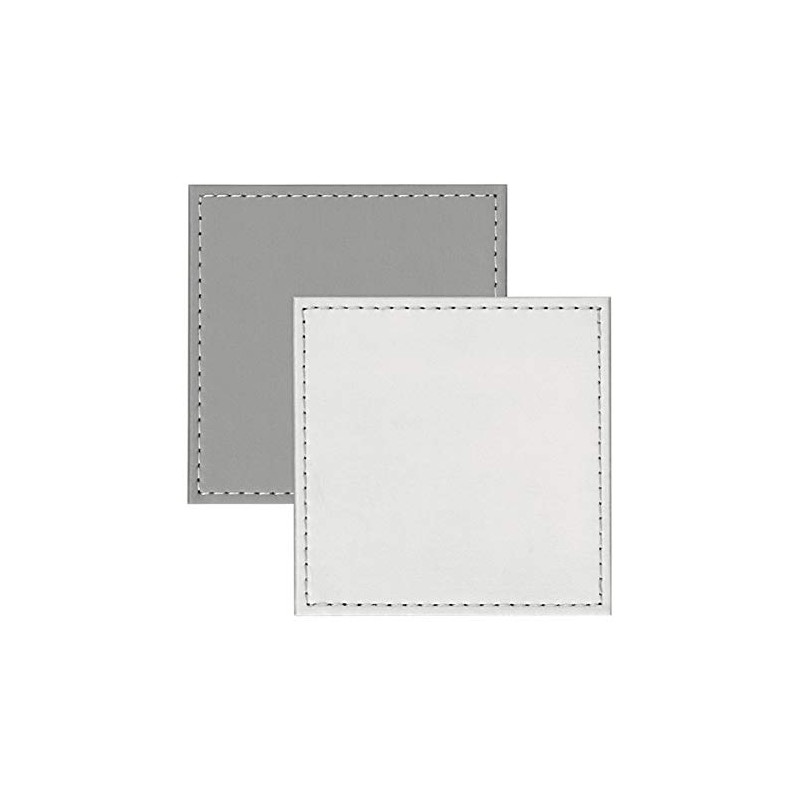 iStyle Square Reversible White and Grey Placemats and Coasters Set