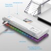 Mechanical Keyboard Bluetooth 2.4G Wireless Wired Hot Swappable White Switch