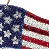 Evergreen Garden Beautiful American Flag Beaded Wind Chime - 10