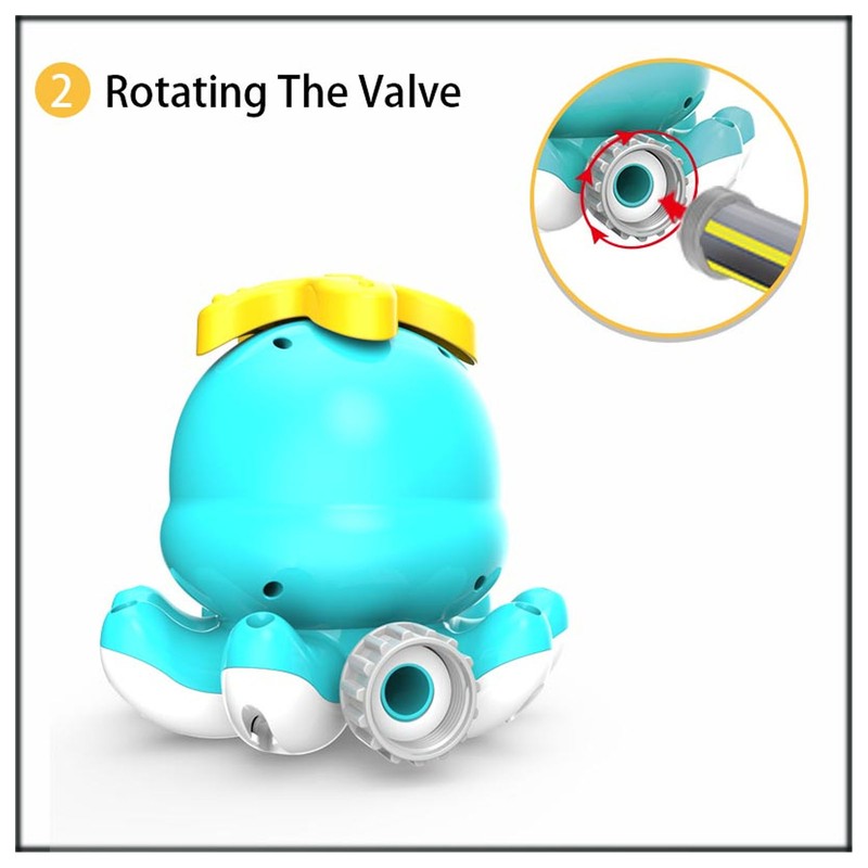 Summer Backyard Lawn Water Sprinkler Splashing Toy Kid Cute Octopus