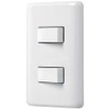 Volteck Basic PA-APDO-EB, Placa armada 1 interruptor sencillo y 1