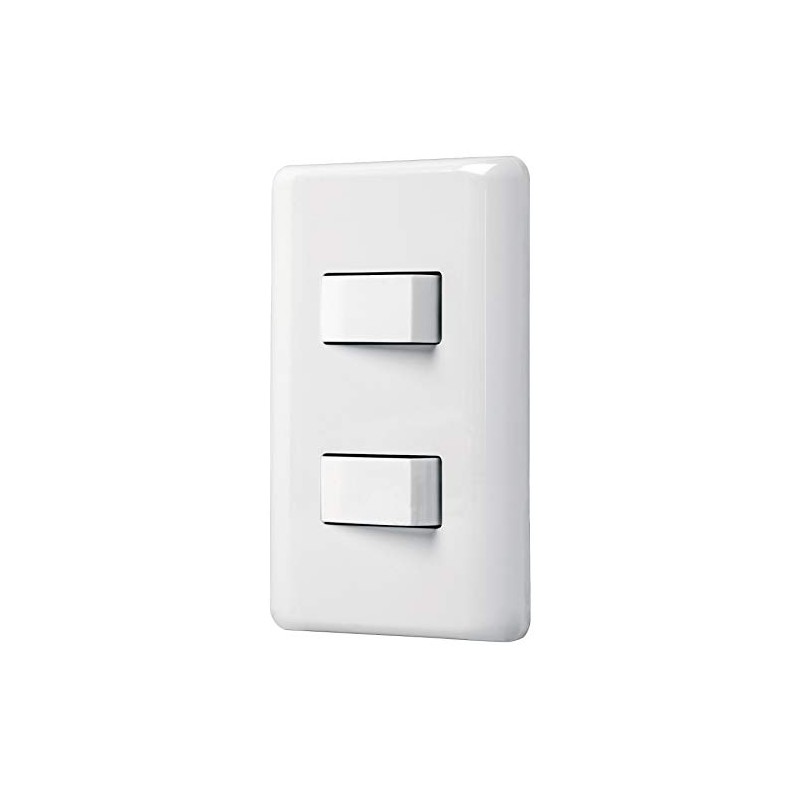 Volteck Basic PA-APDO-EB, Placa armada 1 interruptor sencillo y 1