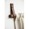 Keyaiira - Medium Brown Leather Wall Hook, Wall Hanging Strap
