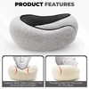 Lucky Element Airplane Travel Neck Pillow, Memory Foam Airplane Travel