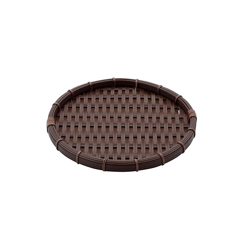 (TV Series Crafts (yamasita Craft) Resin 手編 Shallow Colander Dark