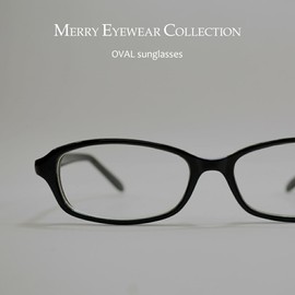 MERRY PLEASURE Men's Women's Date Glasses, Oval Light Color Lens, Light Color, UV Protection, BROWN x CLEAR