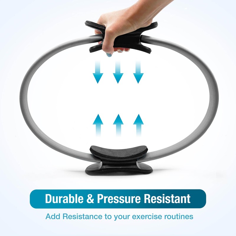 Beenax Pilates Ring - Double Handle Exercise Circle, Fitness Magic