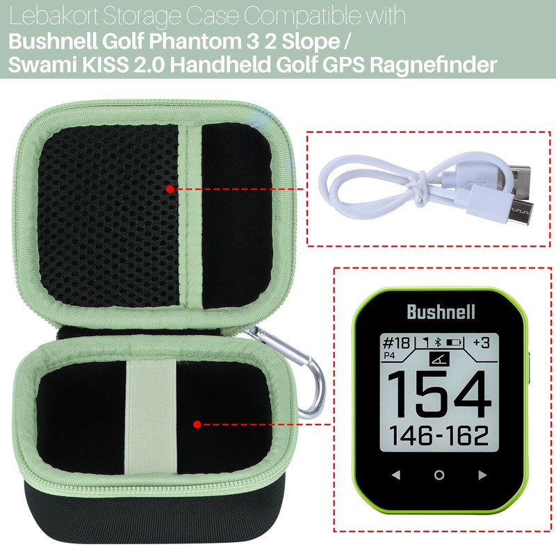 Lebakort Storage Case Compatible with Bushnell Golf Phantom 3 2