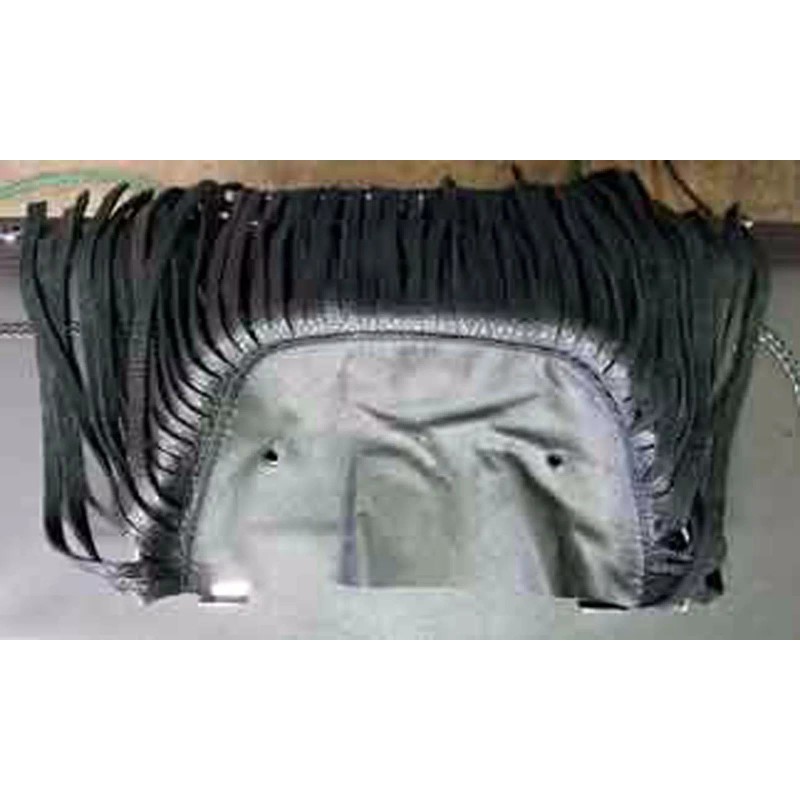 Lutzs Leather Motorcycle Rear Floorboard 8 in. Fringe, Harley Davidson