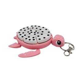 Fidget Clickers - Keychain and Desktop Clickers - Sensory Figures, Mechanical Keys - Autism, ADHD, Stress, Anxiety Relief (Dragon Fruit Turtle)