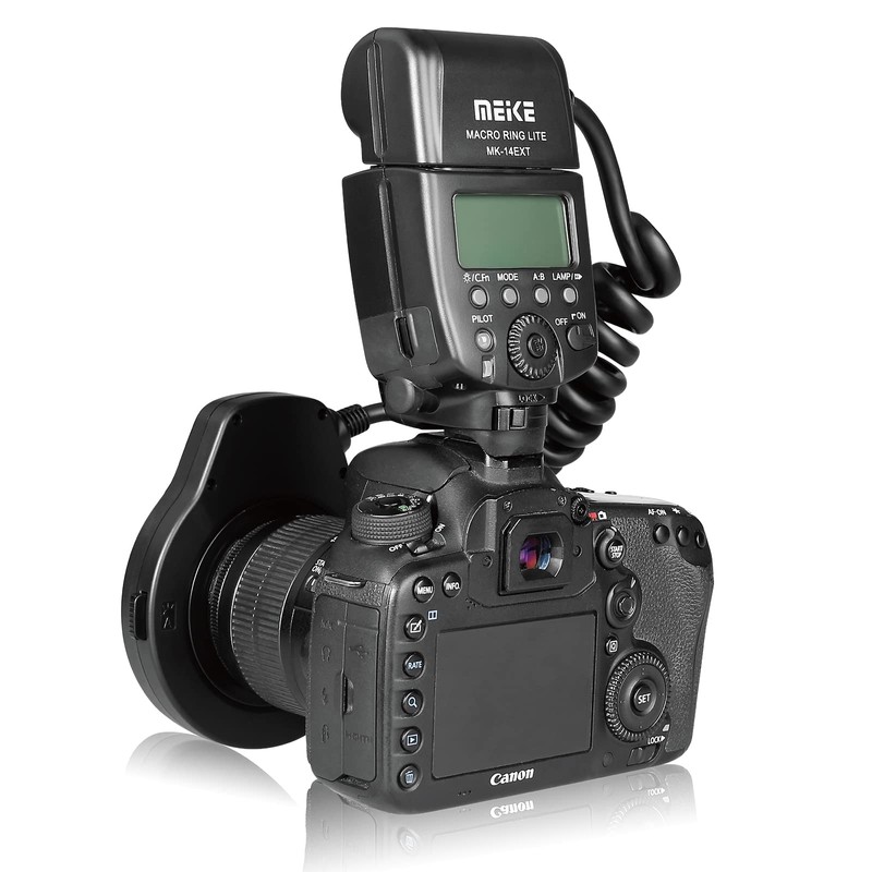 Meike MK-14EXT-C E-TTL Macro Ring Lite Flash with LED AF