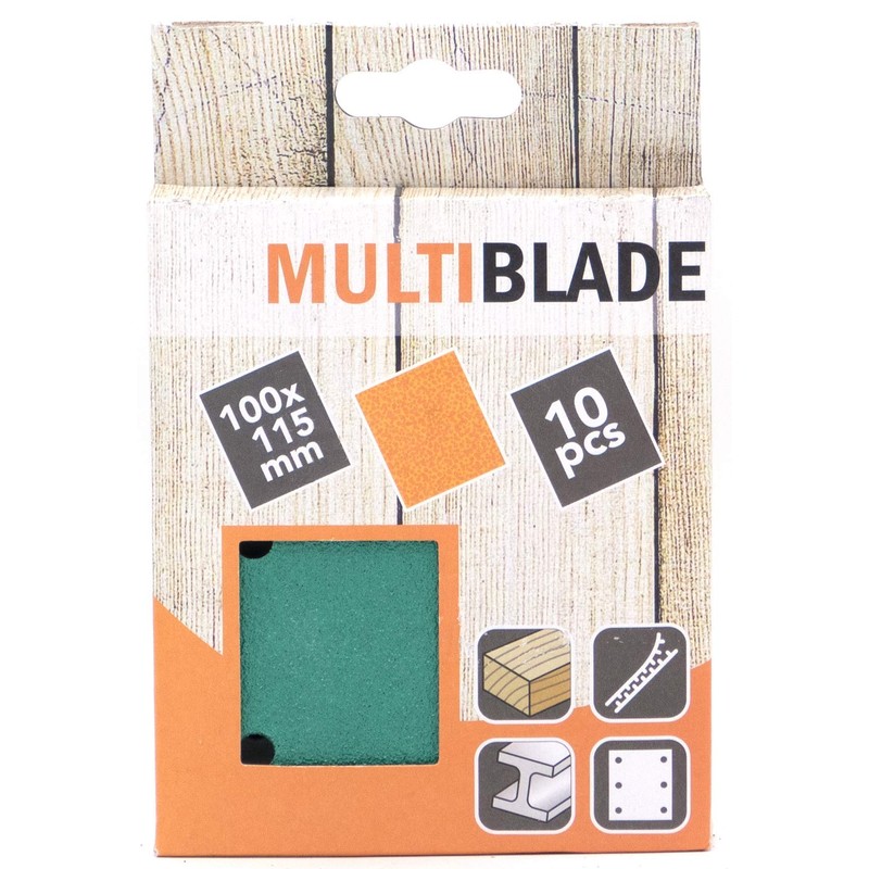 Multiblade Professional Velcro Sanding Sheet 115 x 100 mm, Pack