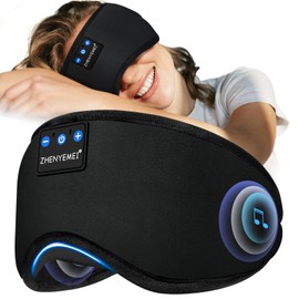 Bluetooth Sleep Headphones White Noise Sleep Mask | 3D Eye Mask for Sleeping
