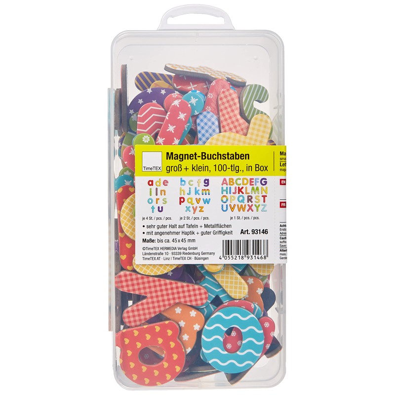 TimeTex Magnetic Letters In Box Approx 45mm x 45mm