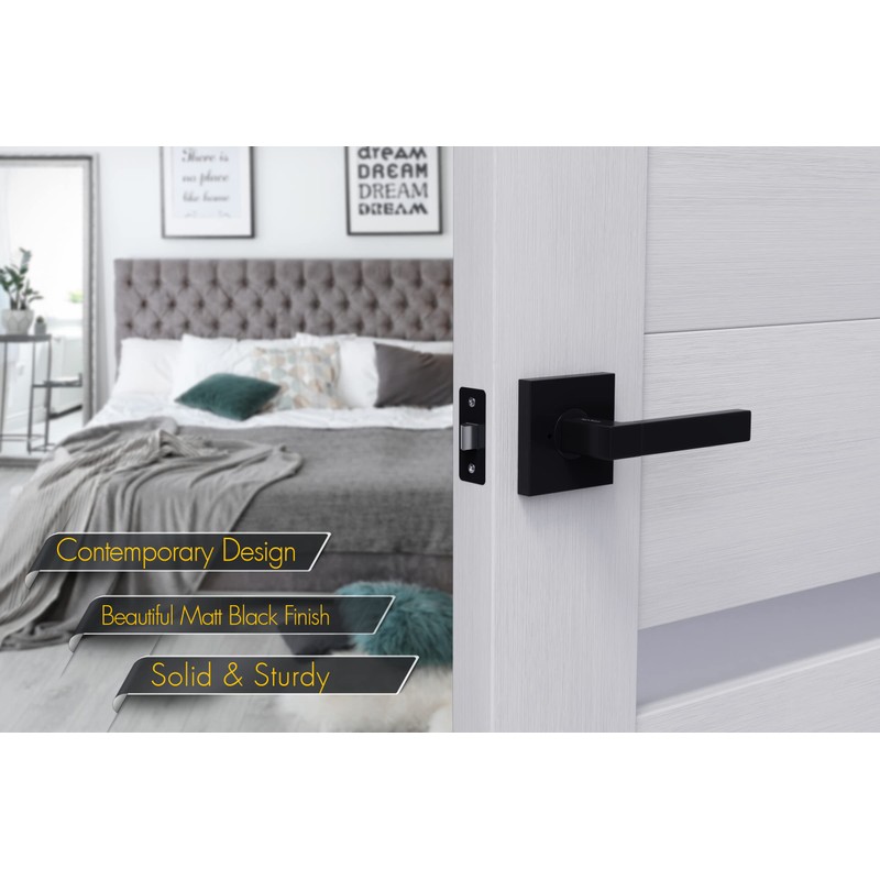 Avalon 0610 - Modern Door Handle Lever Set (Privacy/Passage) in