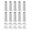 PATIKIL M10x35mm Hex Bolts and Nuts Kit, 10 Set Fine