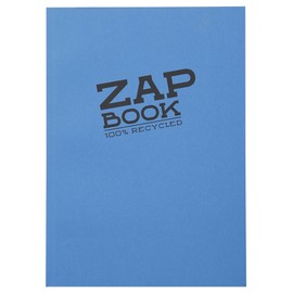 Clairefontaine Zap Book 3355C Sketch Pad (Ideal for Sketches and Drawings, Suitable for Dry Techniques, with Double Spiral Binding, DIN A4, 14.8 x 21 cm, Blank, 80 g) 1 Piece Assorted Colours
