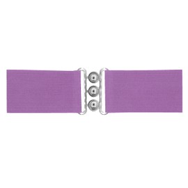Van Der Rich ® - Wide Elastic Belt with Buckle 7.5 cm - Women, purple