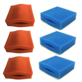 Pisces Compatible Pond Filter Foams for Oase BioTec 5/10/30-6 Pack (3 x coarse, 3 x medium)