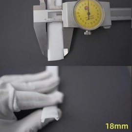 KSDLMPA 16.4Ft/5M Silicone LED Cover, Alumium Profile Silicone Channel Diffuser Flexible PC Lampshade Line for Strip Lights, Ceiling Lamp, Under Cabinet Cover Replaceable Installation (18mm)