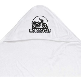 Azeeda 'Motorcycle Motif' Baby Hooded Towel (HT00037763)