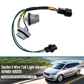 Meyffon 92480-A9020 Tail Light Socket Wiring Harness Assembly Compatible with Kia Sedona 2015 2016 2017 2018