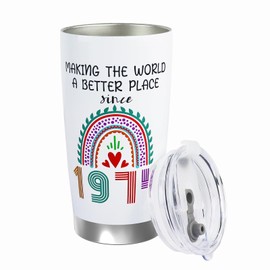 ancpeany 50th Birthday Gifts for Her, Women, 1974 50th Birthday Decorations for Him, Men, Mom, Dad, Wife, Husband, 50 Year Old Birthday Gift Ideas, 20 oz Stainless Steel Vacuum Insulated Tumblers