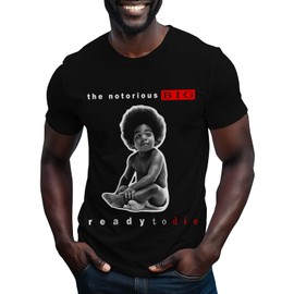 Swag Point Next Level Unisex The Notorious Biggie Print Vintage Hip Hop Graphic Cotton T-Shirts BG013 XXL