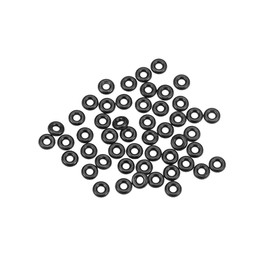 sourcing map Metric Nitrile Rubber O-Rings Seal 3.2 mm OD 1.2 mm ID 1 mm Width Pack of 50