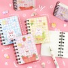 4 Pack Kawaii Rabbit A7 Spiral Notebooks - Cute Cartoon