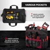 HAUTMEC 18" Rolling Tool Bag With Wheels Portable Toughbuilt Tool