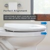 Gerber Elongated Toilet Seat with Cover, Soft Close, No Slam,