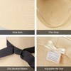 DRESHOW Women's Straw Hat with Wide Brim Floppy Foldable Cap