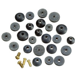 Keeney PP20521 Plumb Pak Beveled Faucet Washer Assortment with Screws, 3-1/4" x 4-1/2"