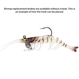 SEABUZZ Rubber Bait Crazy Shrimp 2 Pieces 7.6 cm - Predator Fish Bait Set - Sea Bass & Lefer Artificial Bait - Bass Trout and Zander Fishing Lures - Fishing Lures - TPE Fishing Lure - Swimbait - Sea